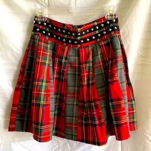 Brand new, never worn gothic tartan mini skirt. No tags, in perfect condition.